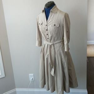 Banana Republic khaki shirtdress